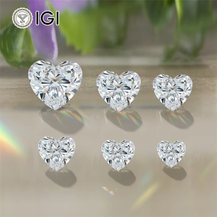 Lab Grown Heart Shaped Diamond with IGI Certificate Lab Grown Heart Shaped Diamond with IGI Certificate