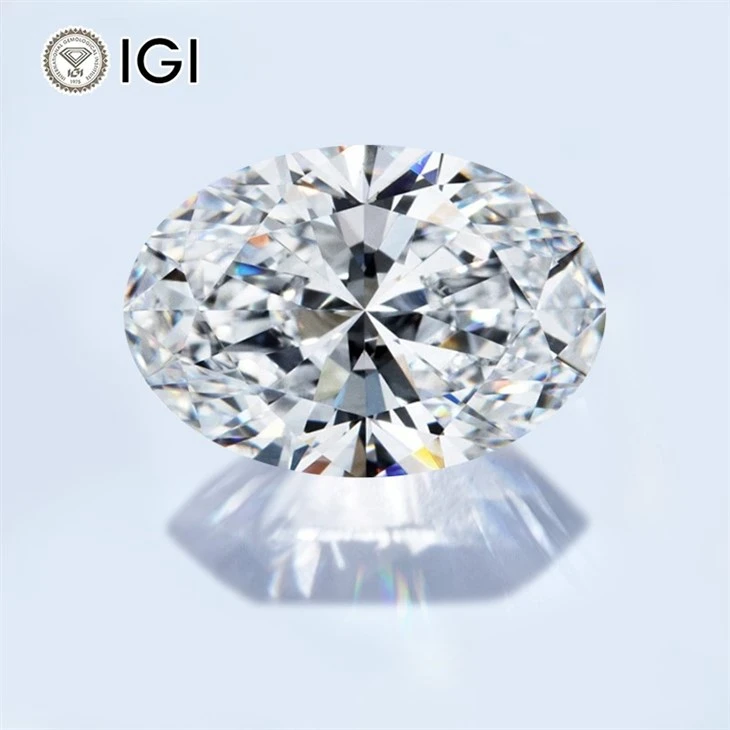 Lab Oval Diamond With IGI Certificate
