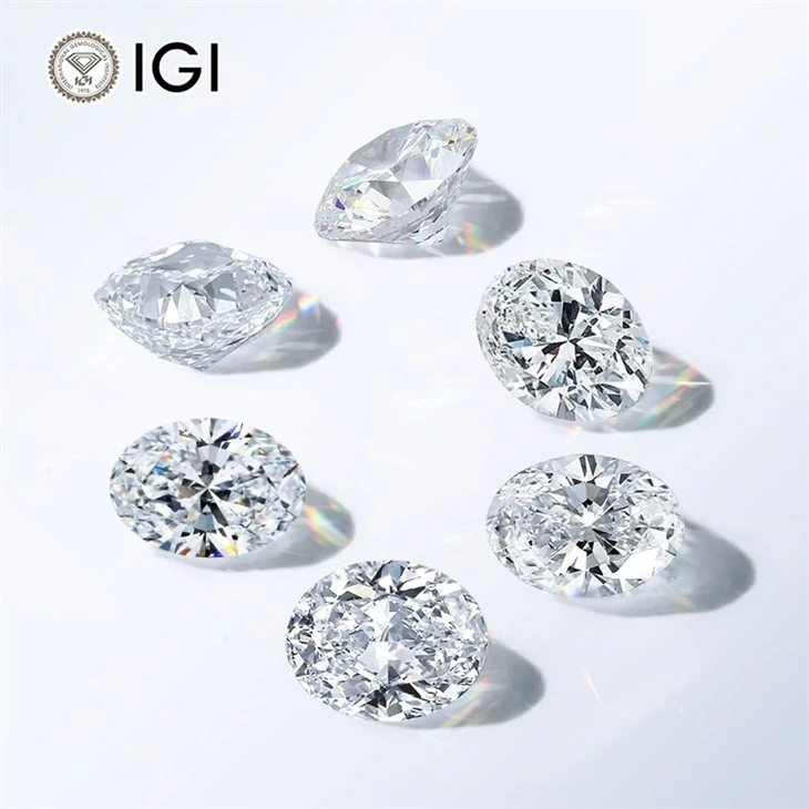 Lab Oval Diamond With IGI Certificate