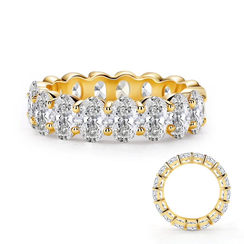 Oval Eternity Band Lab Diamond