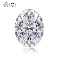 2 آزمایشگاه قیراطی بیضی الماس با گواهی IGI